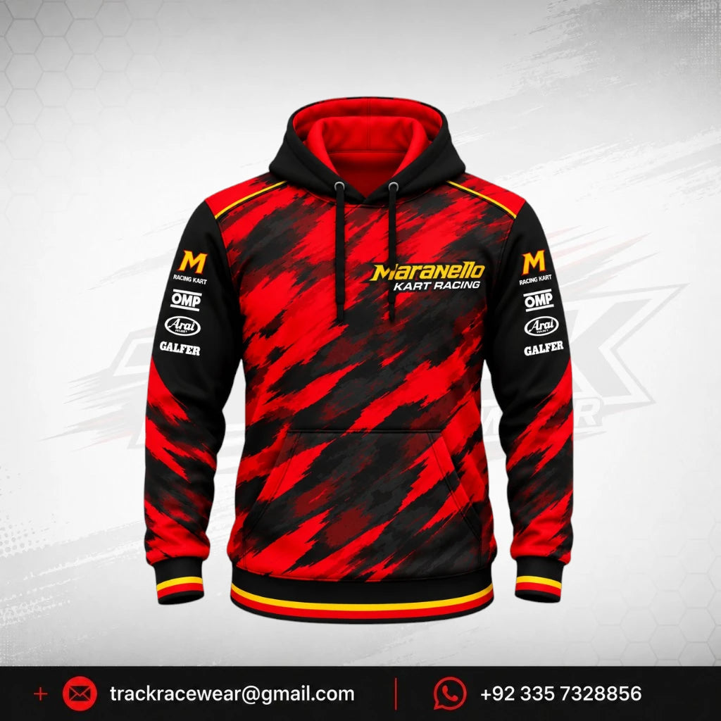 2026 Maranello Red Brushstroke Hoodie