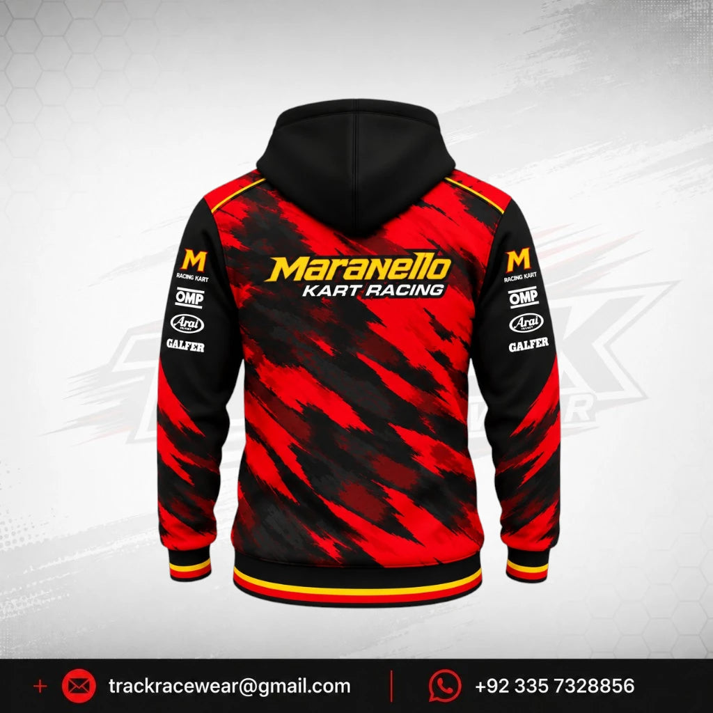 2026 Maranello Red Brushstroke Hoodie
