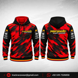 2026 Maranello Red Brushstroke Hoodie