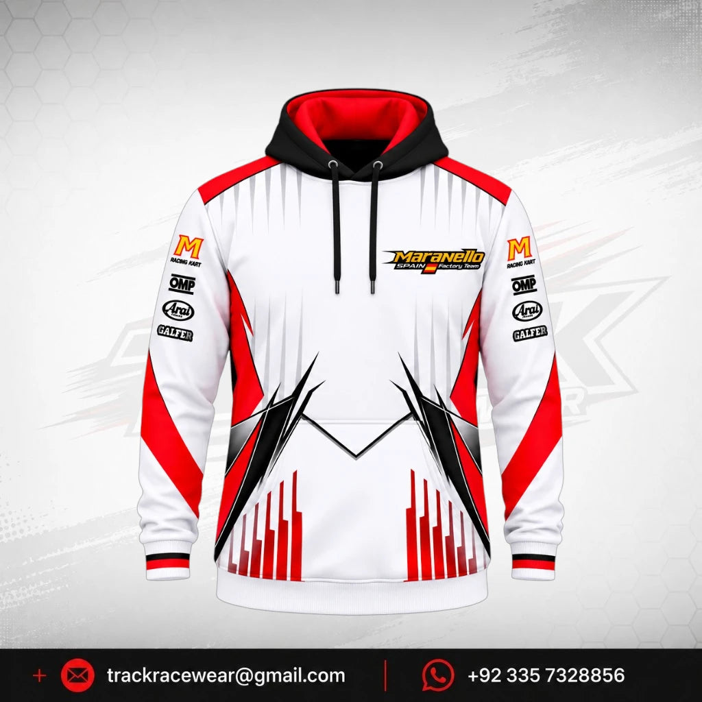 2026 Maranello White Factory Hoodie