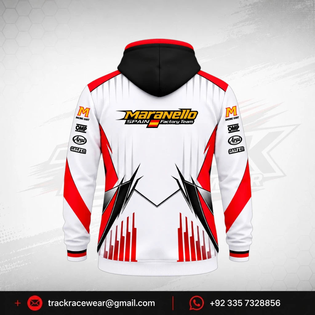 2026 Maranello White Factory Hoodie