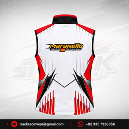 2026 Maranello White Red Karting Vest
