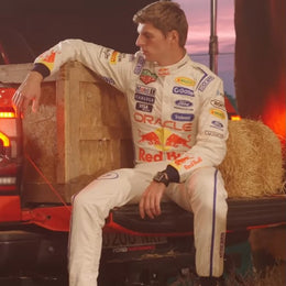 2026 Max Verstappen Red Bull F1 White Race Suit US - GP