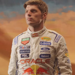 2026 Max Verstappen Red Bull F1 White Race Suit US - GP