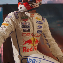 2026 Max Verstappen Red Bull F1 White Race Suit US - GP