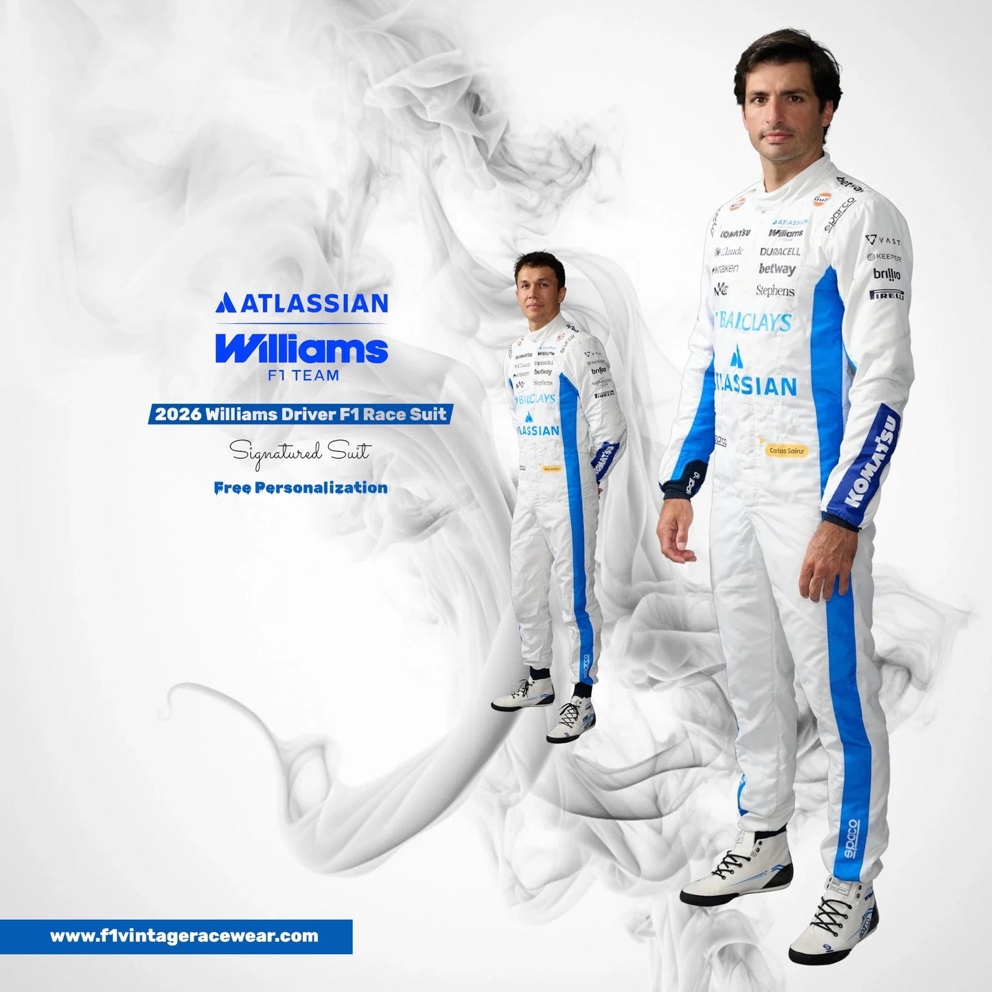 2026 Williams F1 Racing Suit Replica | Carlos Sainz, Alex Albon