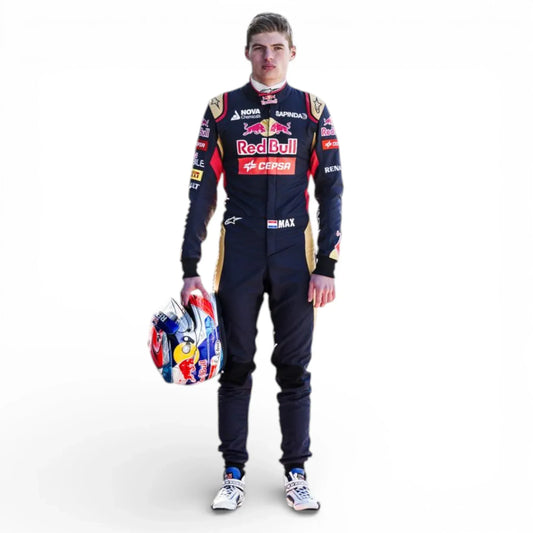 Max Verstappen 2015 Scuderia Toro Rosso Red Bull F1 Vintage Race Suit - Rustle Racegear
