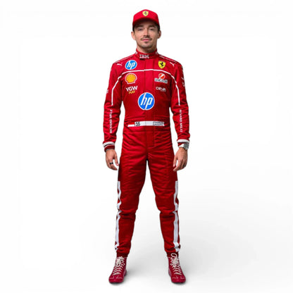 2025 Charles Leclerc Scuderia Ferrari Formula 1 F1 Race Suit - Rustle Racegear