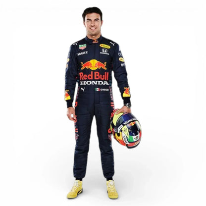 2021 Sergio Perez Red Bull Racing Honda Formula 1 Race Suit - Rustle Racegear