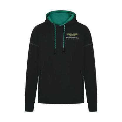 Aston Martin F1 Team Logo Hoodie Black - Rustle Racegear