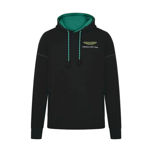 Aston Martin F1 Team Logo Hoodie Black - Rustle Racegear