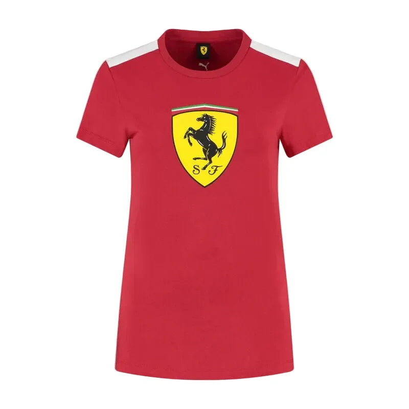 Scuderia Ferrari F1 Women's PUMA Shield T-shirt - Rustle Racegear