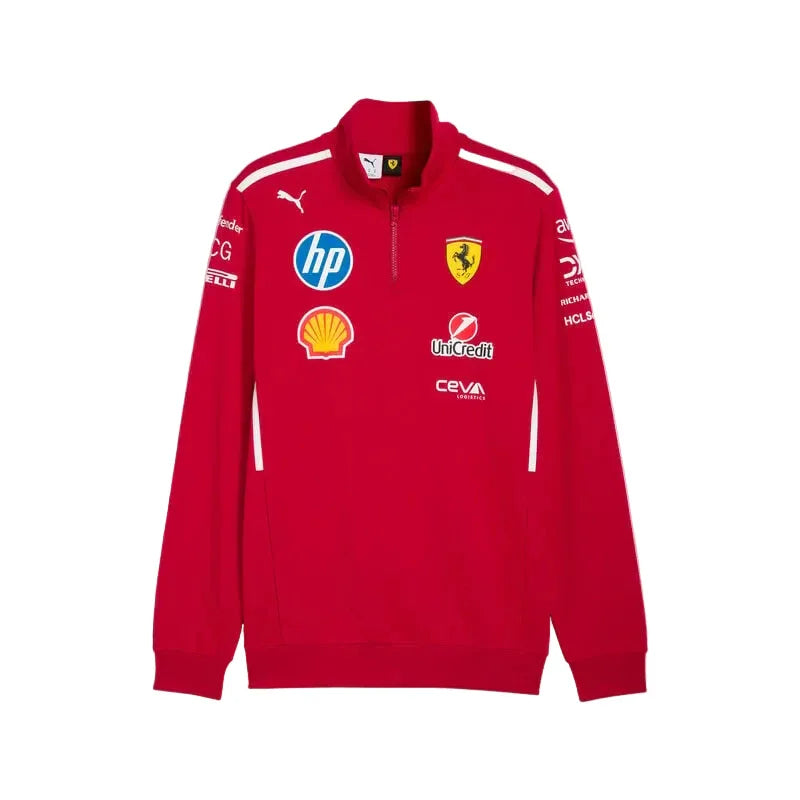 Scuderia Ferrari F1 PUMA 2025 Team 1/2 Zip Sweatshirt - Rustle Racegear