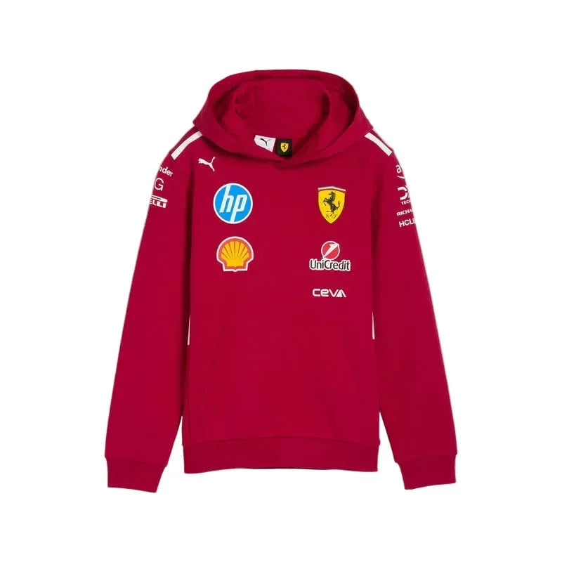 Scuderia Ferrari F1 Kids PUMA 2025 Team Hoodie - Rustle Racegear