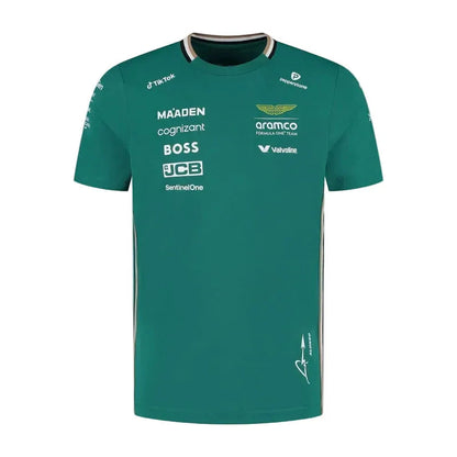 Aston Martin F1 Team 2025 Fernando Alonso Driver T-shirt - Rustle Racegear