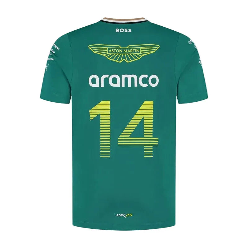 Aston Martin F1 Team 2025 Fernando Alonso Driver T-shirt - Rustle Racegear
