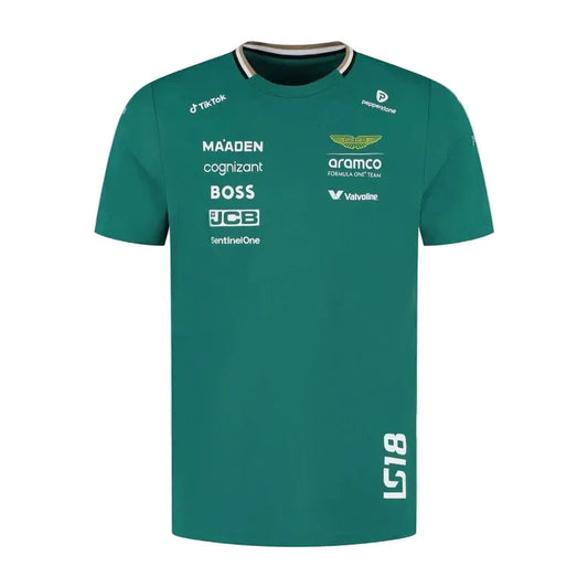 Aston Martin F1 Team 2025 Lance Stroll Driver T-shirt - Rustle Racegear