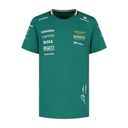 Aston Martin F1 Team Kids 2025 Fernando Alonso Driver T-shirt - Rustle Racegear