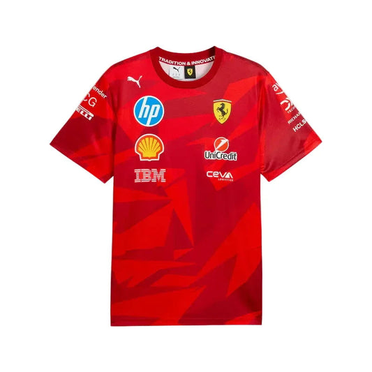 Scuderia Ferrari F1 PUMA 2025 Las Vegas GP Team T-shirt - Rustle Racegear
