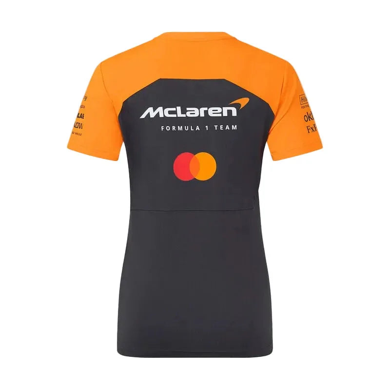 McLaren F1 Women's 2025 Team Set Up T-shirt black and orange - Rustle Racegear
