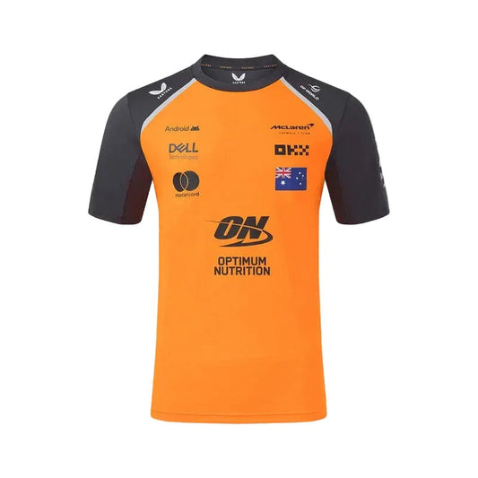 McLaren F1 2025 Oscar Piastri Driver T-shirt orange and black - Rustle Racegear