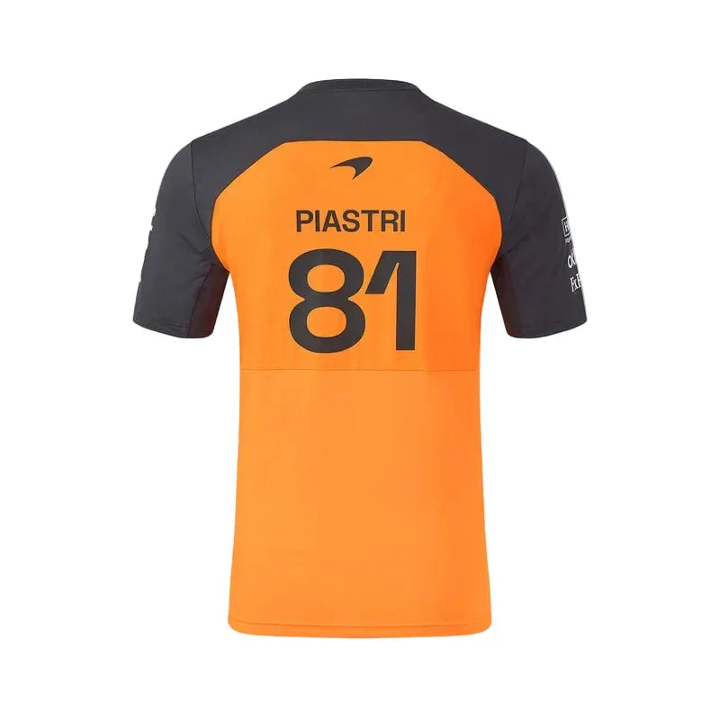 McLaren F1 2025 Oscar Piastri Driver T-shirt orange and black - Rustle Racegear