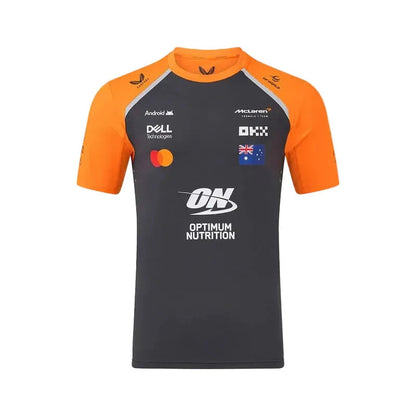 McLaren F1 2025 Oscar Piastri Driver T-shirt black and orange - Rustle Racegear