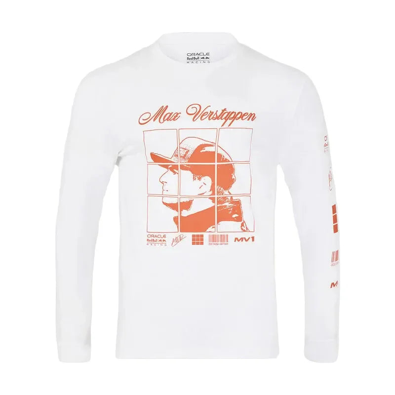 Red Bull Racing Max Verstappen Puzzle Long Sleeve T-shirt - Rustle Racegear