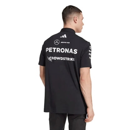 Mercedes-AMG F1 adidas 2025 Team Polo black - Rustle Racegear