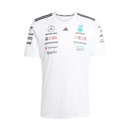 Mercedes-AMG F1 adidas 2025 Driver T-shirt white - Rustle Racegear
