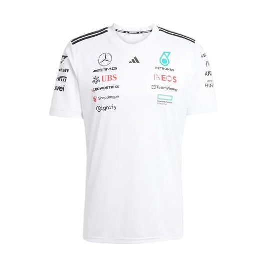 Mercedes-AMG F1 adidas 2025 Driver T-shirt white - Rustle Racegear