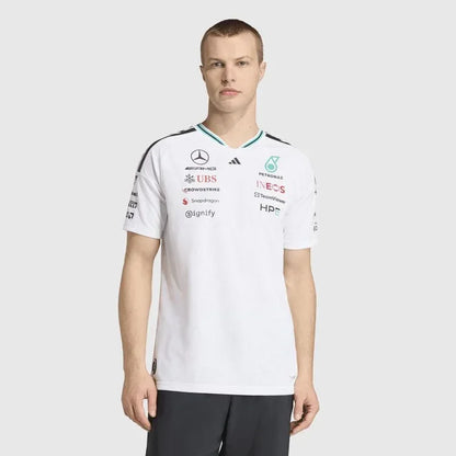 Mercedes-AMG F1 adidas 2026 Team Authentic Driver T-shirt White - Rustle Racegear