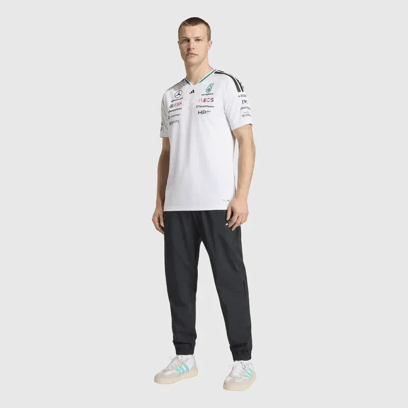 Mercedes-AMG F1 adidas 2026 Team Authentic Driver T-shirt White - Rustle Racegear