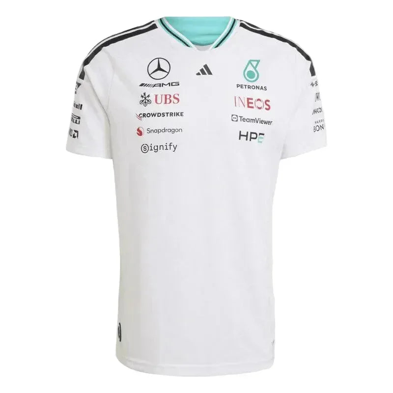 Mercedes-AMG F1 adidas 2026 Team Authentic Driver T-shirt White - Rustle Racegear