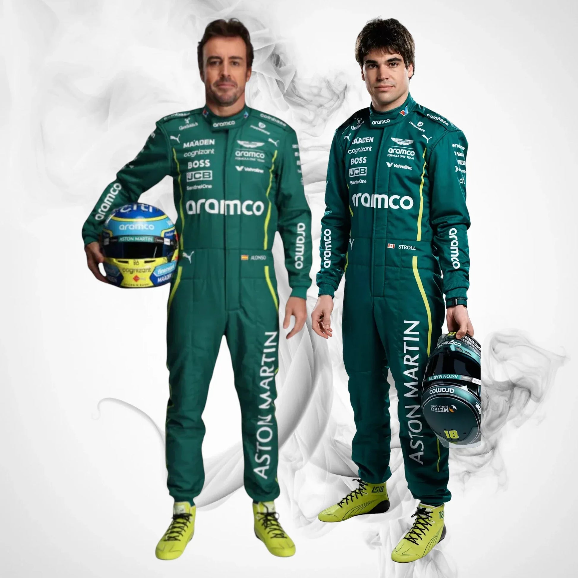 Aston Martin 2025 F1 Racing Team Suit | Fernando Alonso, Lance Stroll - Rustle Racegear