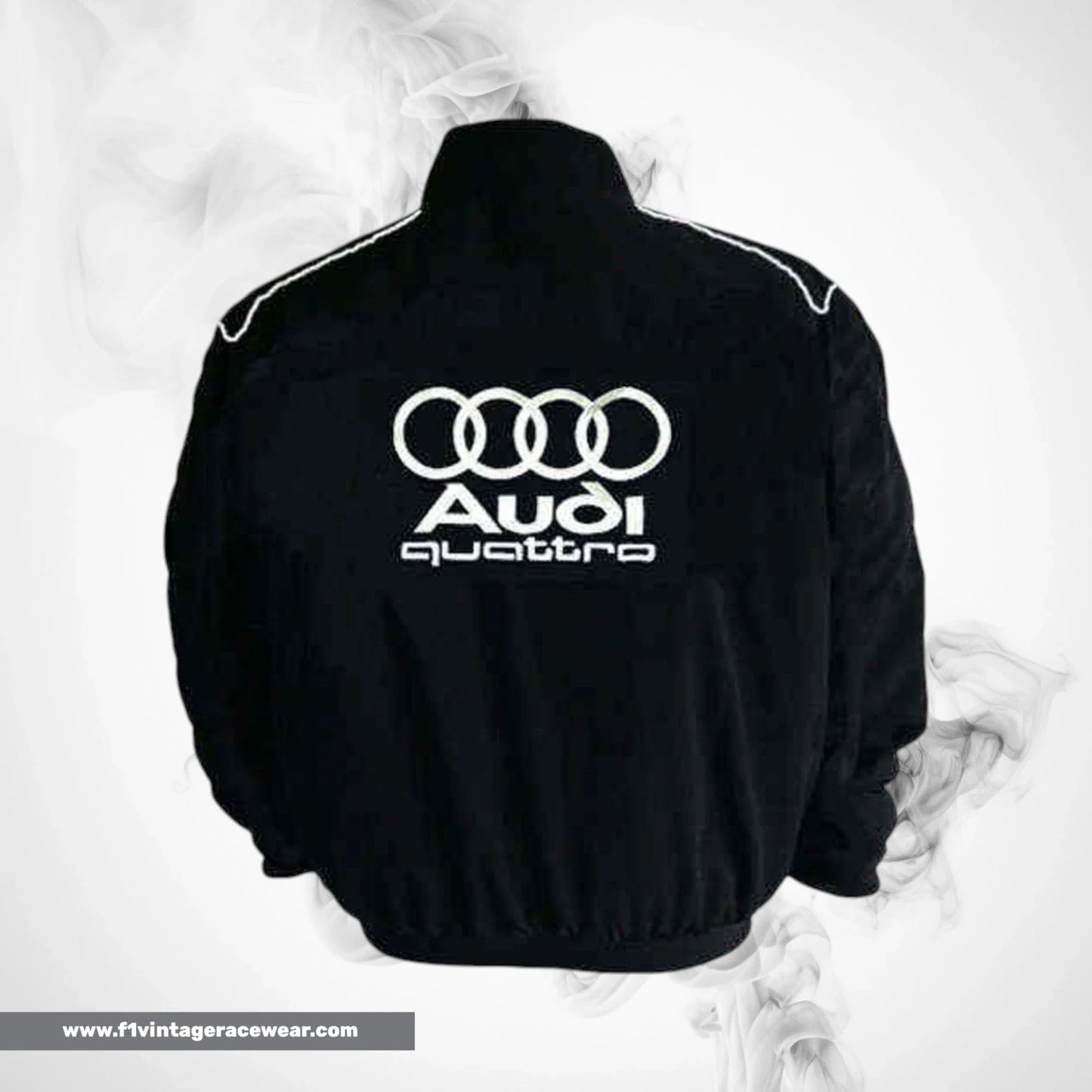 Audi Quattro Racing Jacket Black Motorsport Style