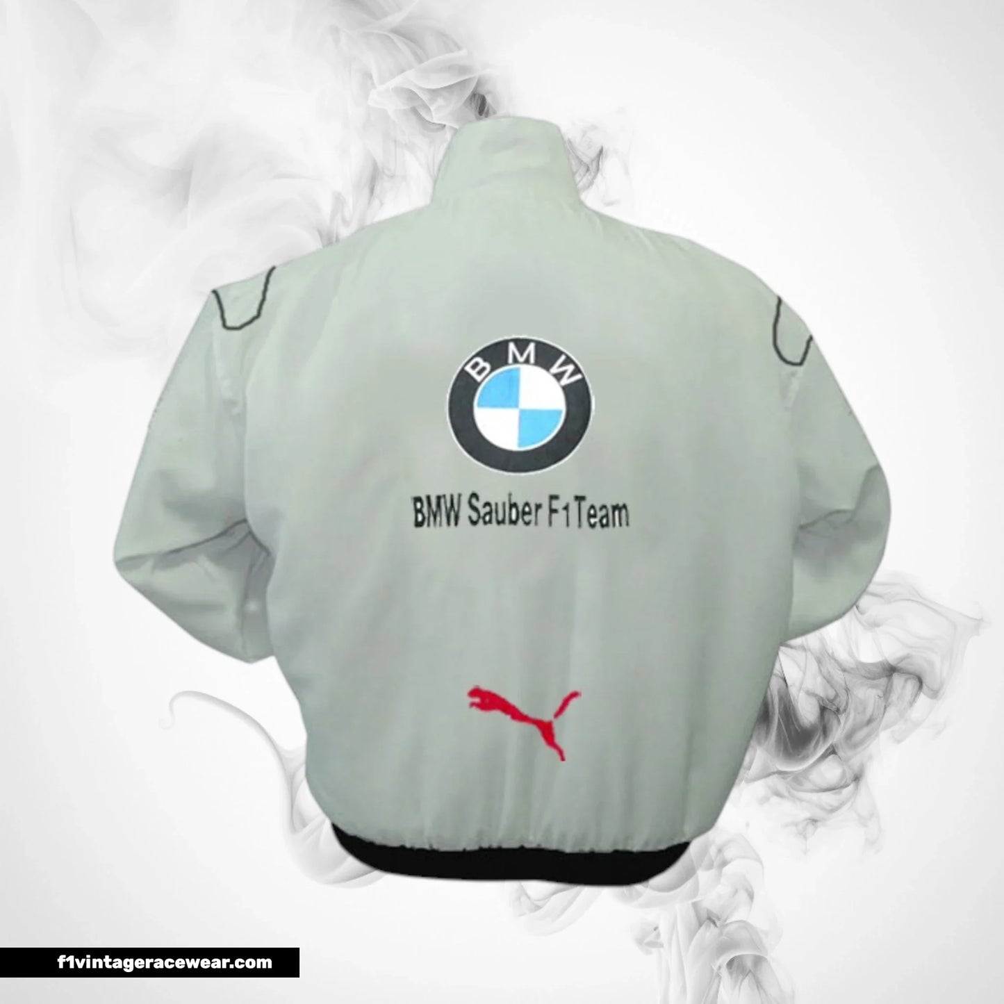 BMW Sauber F1 Team Racing Jacket White and Royal Blue Motorsport Style
