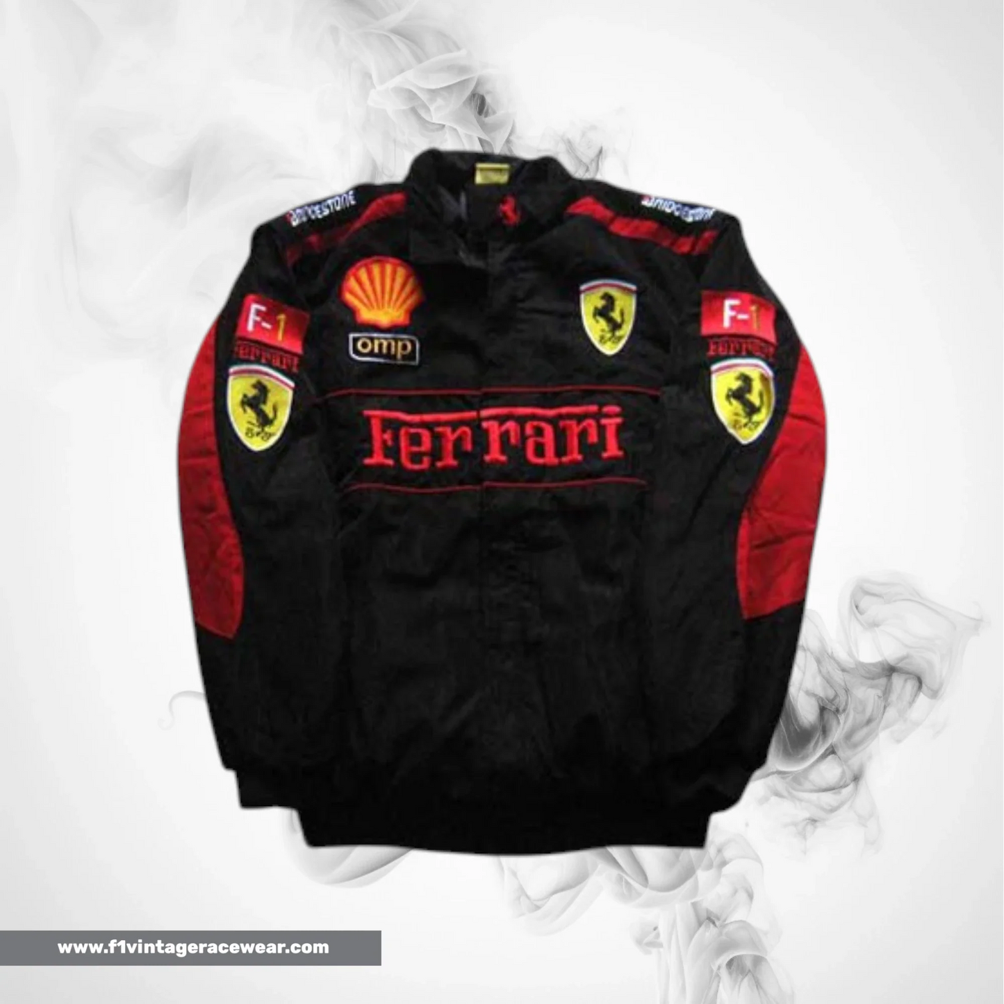 Buy Ferrari F1 Team Jacket Black with Red Trim Online