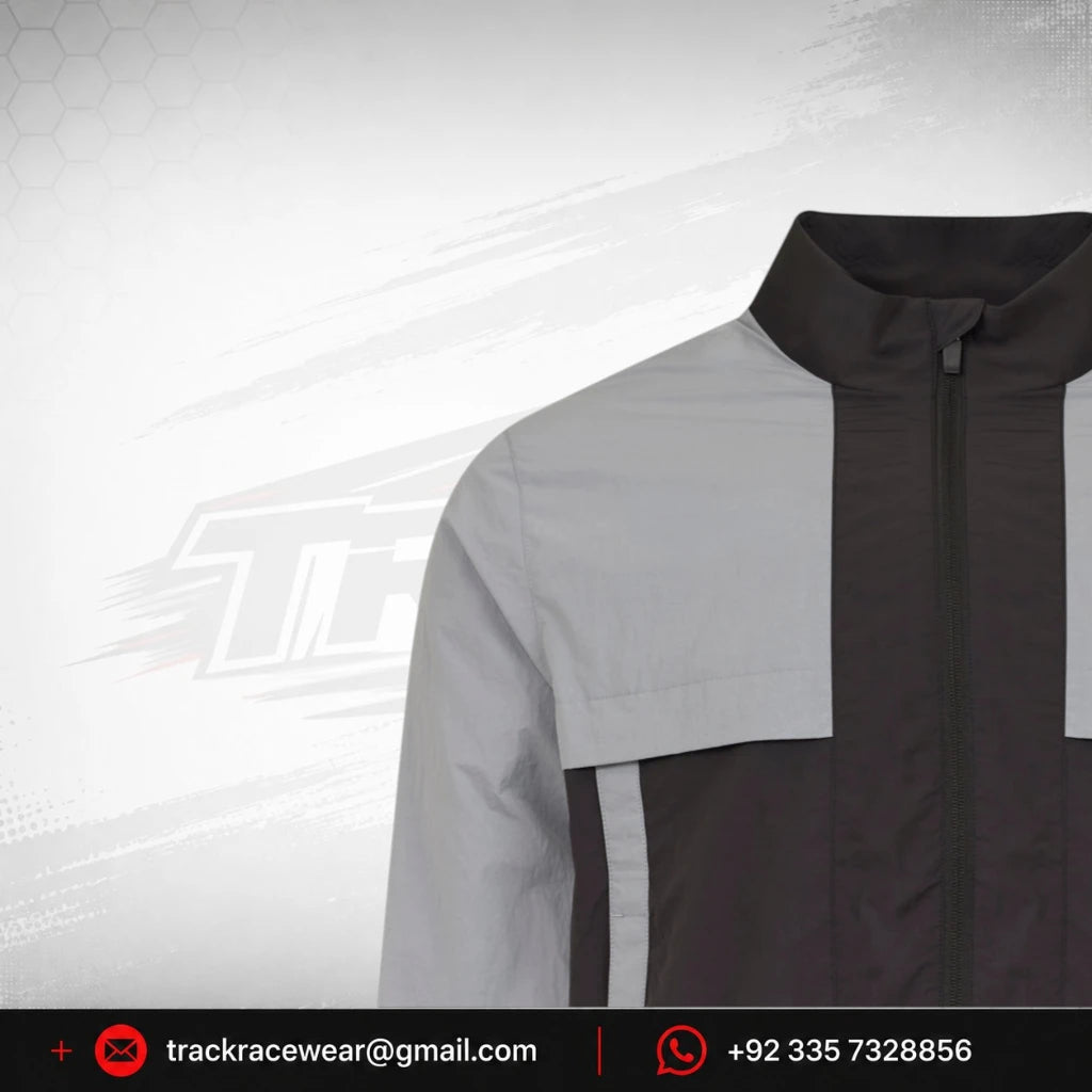 McLaren F1 Night Race Nylon Bomber Jacket - Gray