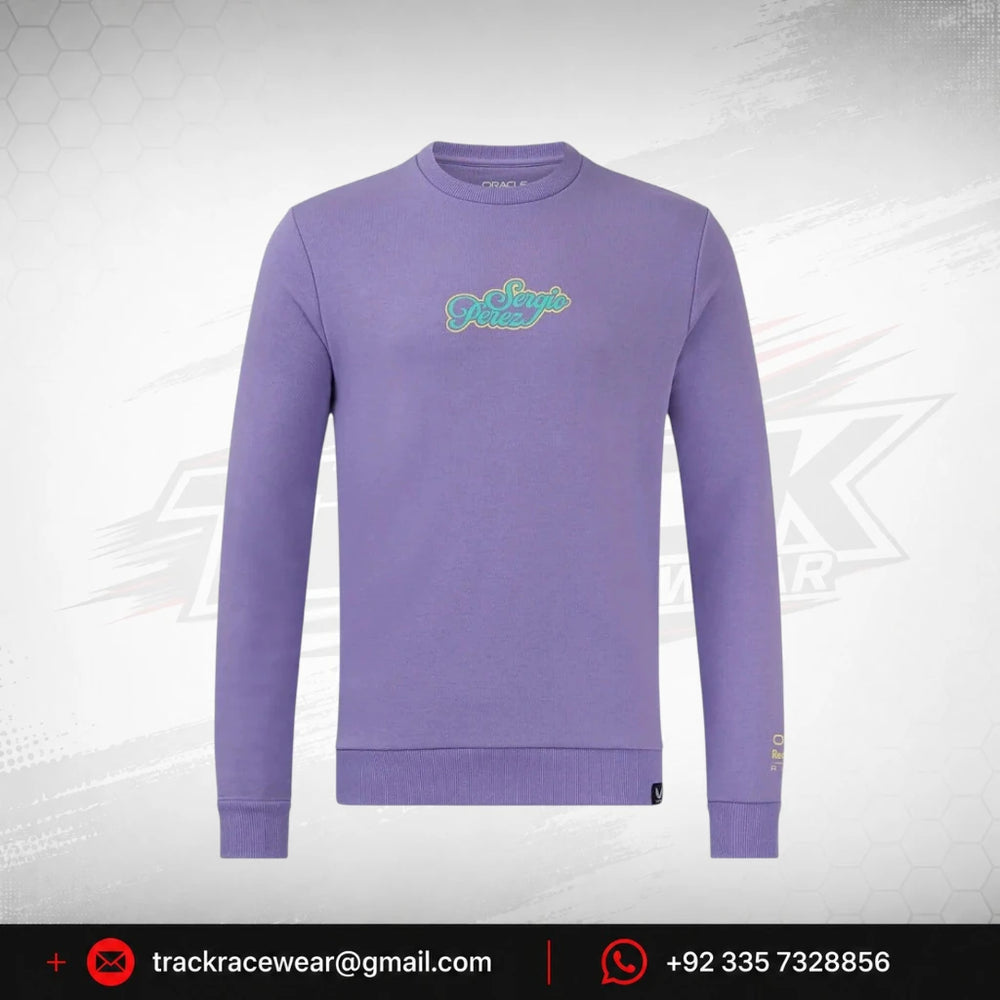 Red Bull Racing F1 Sergio "Checo" Perez Special Edition Mexico GP Sweatshirt- Purple