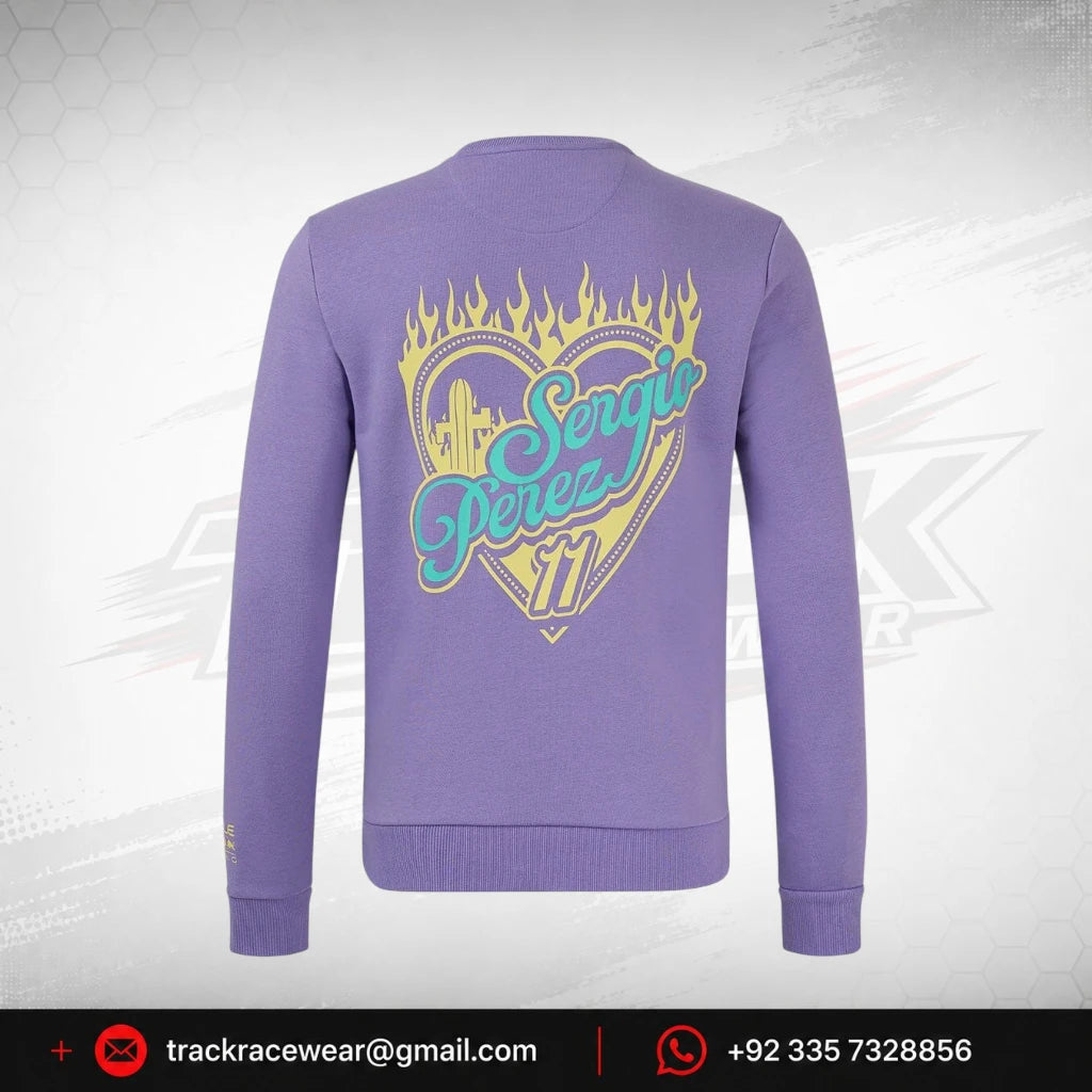 Red Bull Racing F1 Sergio "Checo" Perez Special Edition Mexico GP Sweatshirt- Purple
