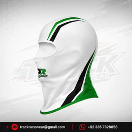DR Racing Kart Balaclava Green White
