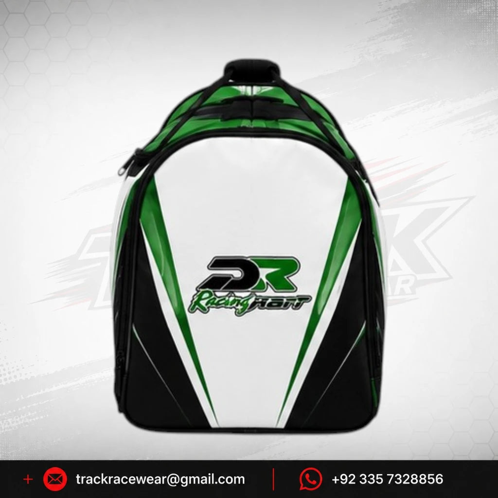DR Racing Kart Green White Gear Bag