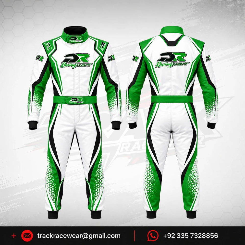 DR Racing kart - Green Kart Racing Suit