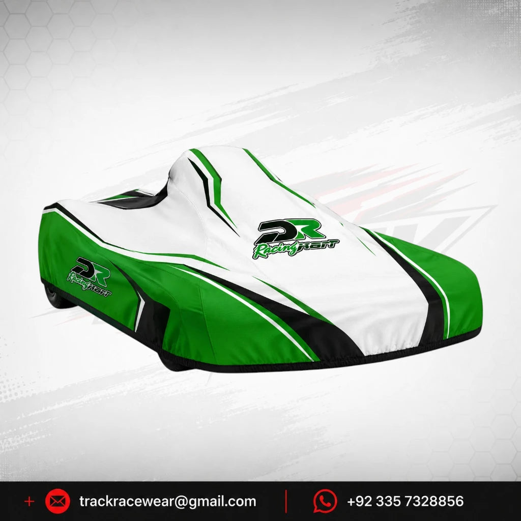 DR Racing Kart Cover Green White