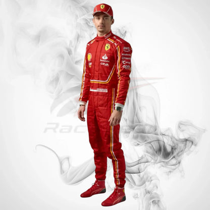 Charles Leclerc 2024 Ferrari F1 Race Suit Replica