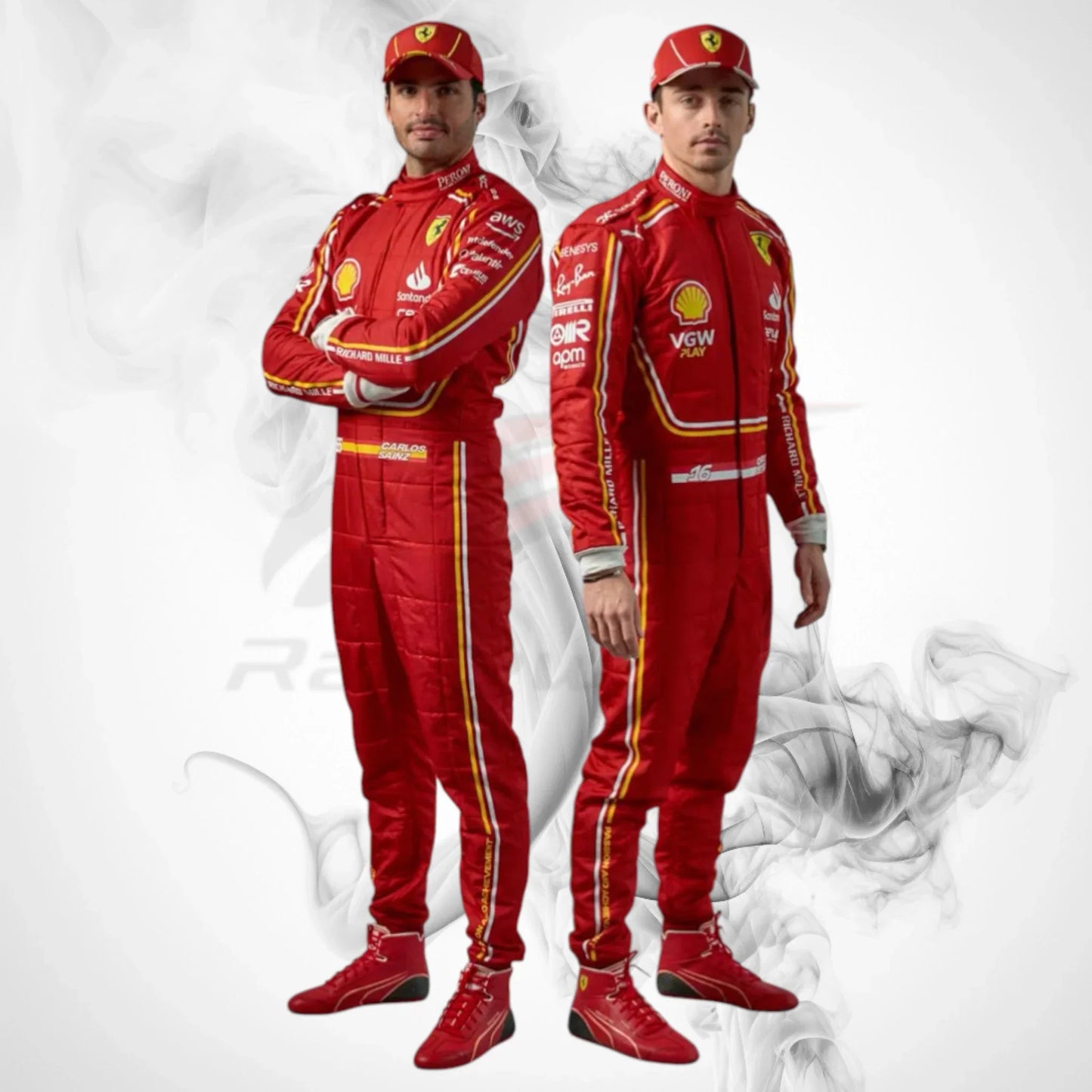 Carlos Sainz 2024 Ferrari F1 Race Suit Replica