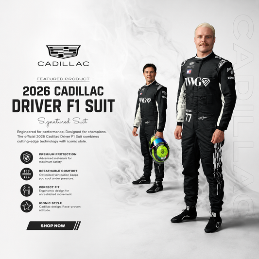 2026 Cadillac F1 Racing Jumpsuit Replica | Sergio Perez & Valtteri Bottas