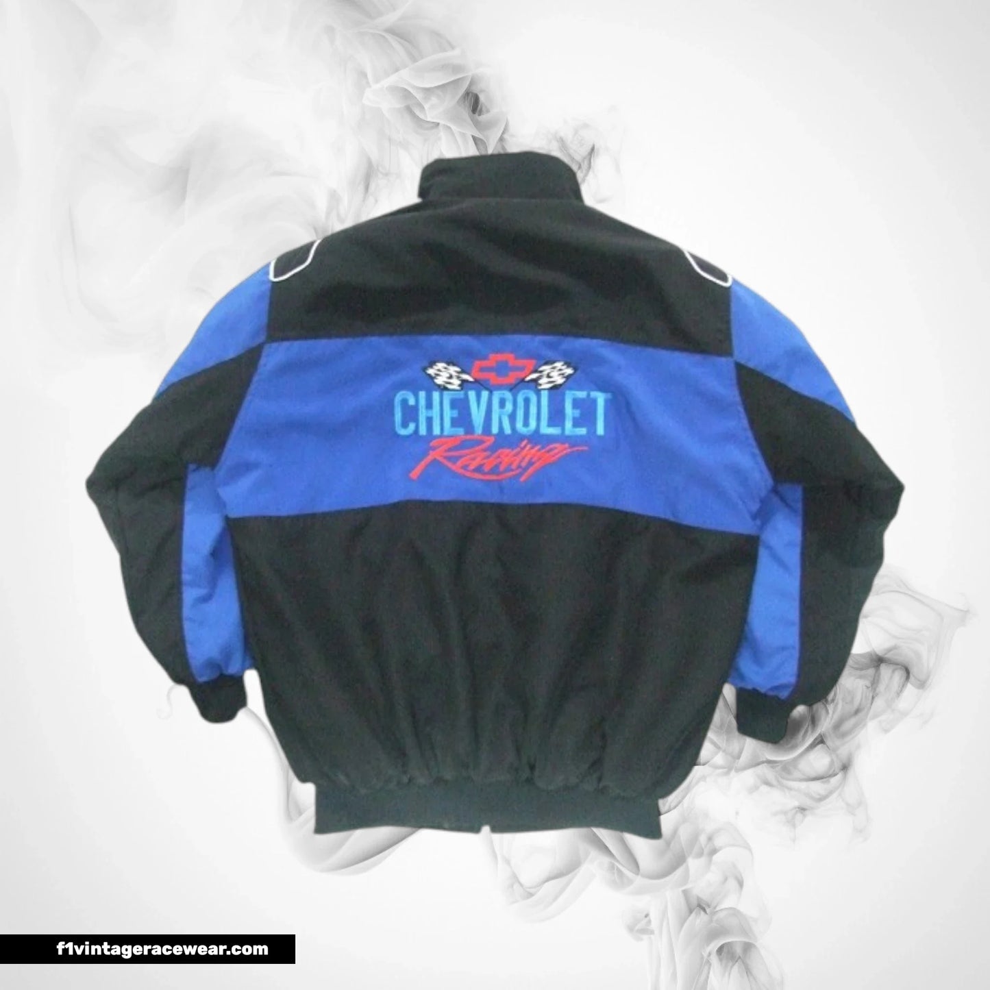 Chevrolet Racing Jacket Black Blue Vintage Muscle Style