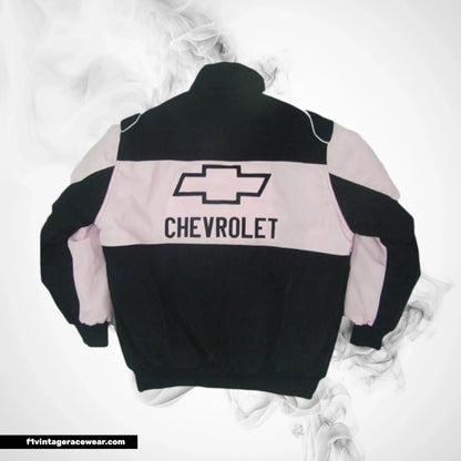 Chevrolet Racing Jacket Black Pink Track Inspired Design